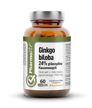 Гинкго билоба 24% флавоноидных гликозидов, экстракт гинкго билоба 100 мг, 60 капсул, Pharmovit swanson экстракт гинкго билоба 120 мг 100 вегетарианских капсул