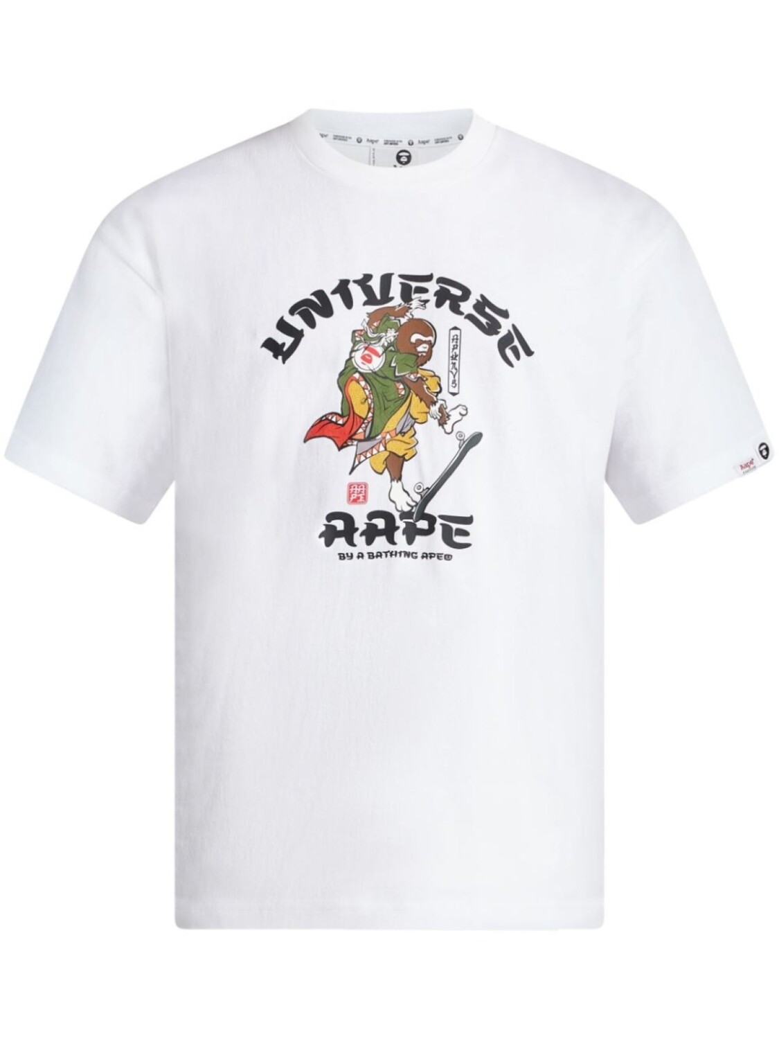 

Футболка с логотипом AAPE BY *A BATHING APE, белый