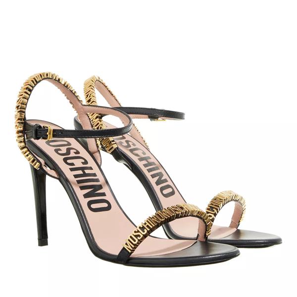 

Туфли mini lettering sandals Moschino, черный