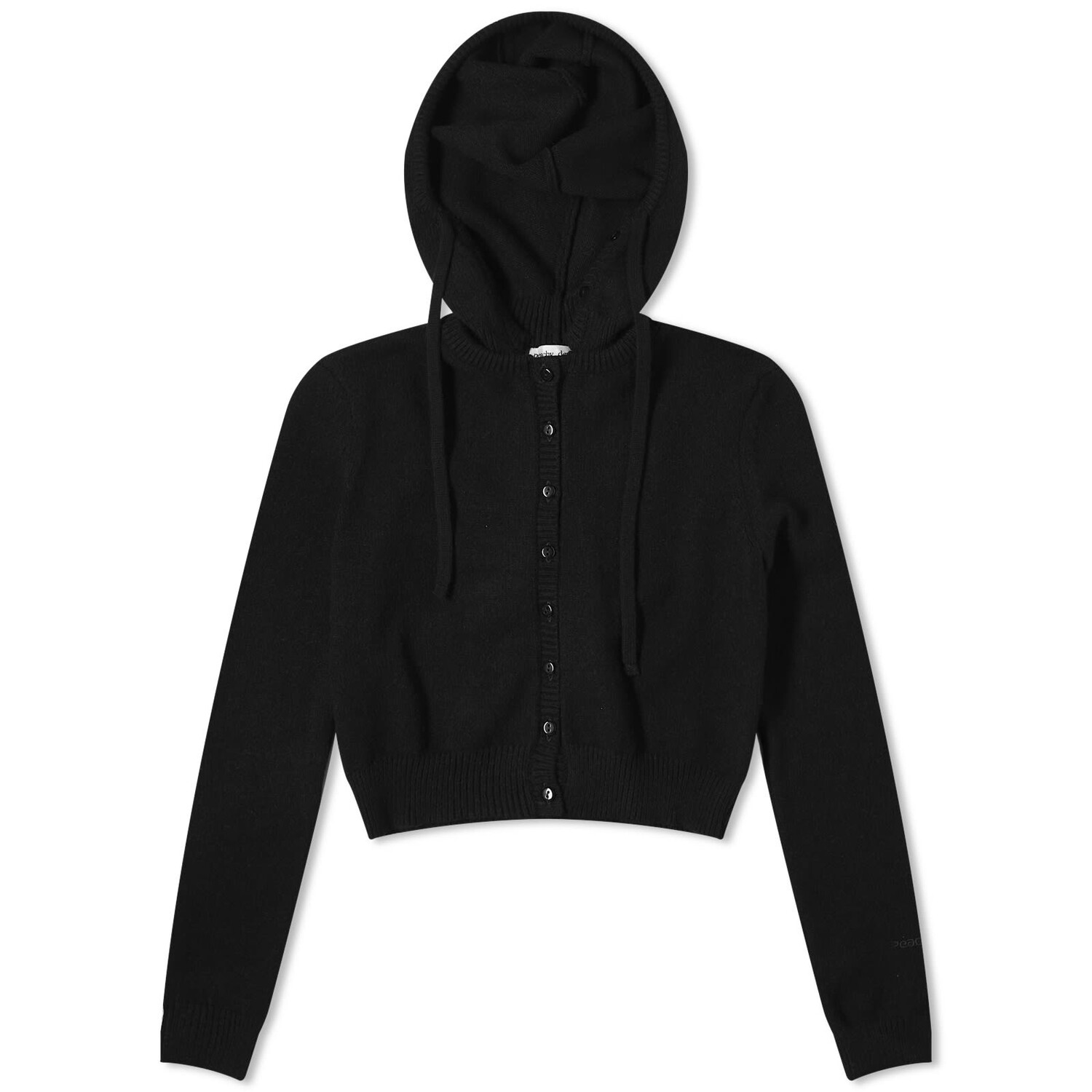 

Кардиган Peachy Den Bellatrix Knit Hood, черный