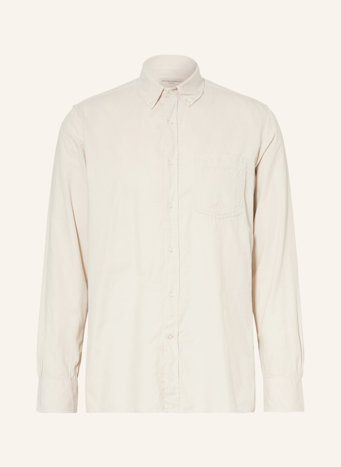 

Рубашка Officine Générale ARSENE Regular Fit, экру