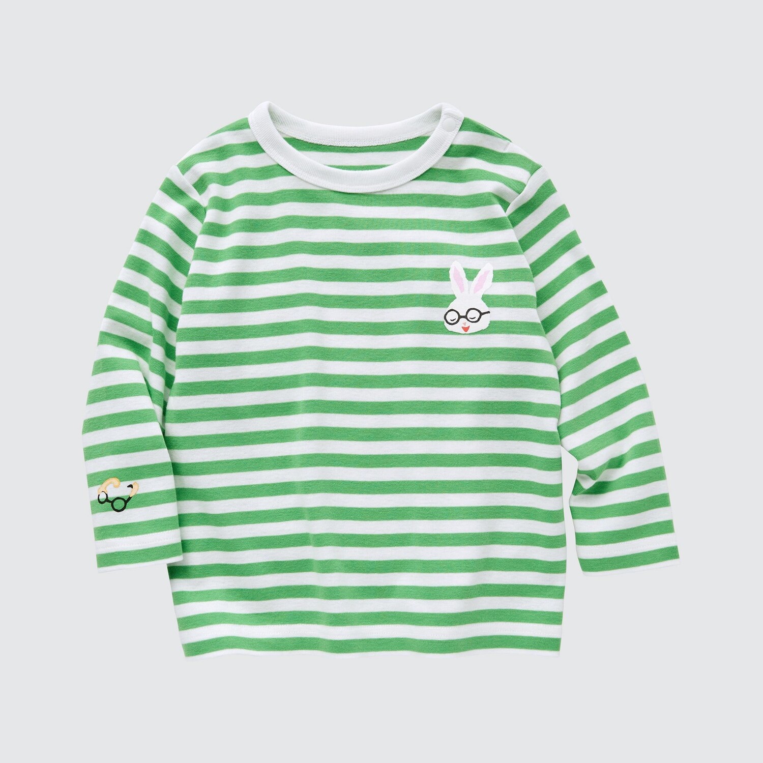 

Футболка UNIQLO The Picture Book Collection Ghost Tempura с круглым вырезом и длинными рукавами, зеленый