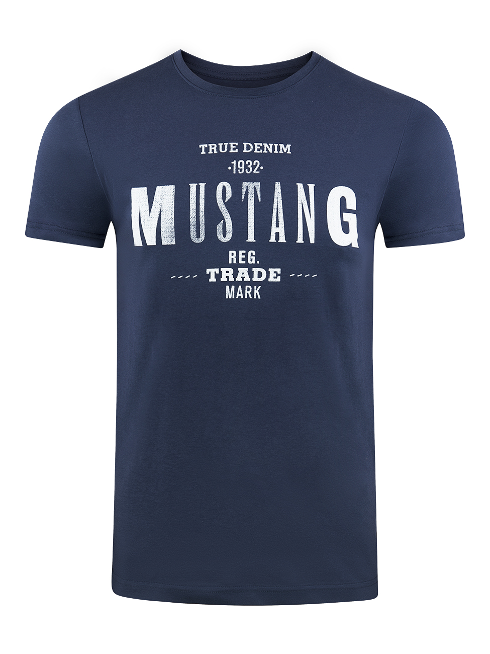 футболка mustang размер s синий Футболка Mustang Print Tee Mustang, синий