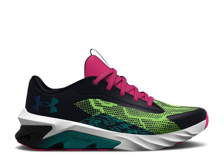 

Кроссовки Under Armour SCRAMJET 4 WILD GS 'BLACK QUIRKY LIME', черный