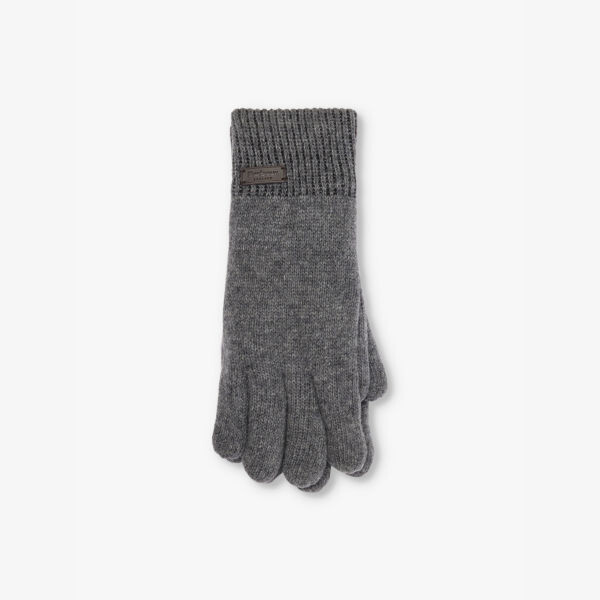 

Перчатки Carlton из шерстяной смеси с ребристыми манжетами Barbour, серый