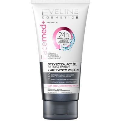 

Eveline Cosmetics, Facemed, гель для умывания лица с активированным углем, 150 мл