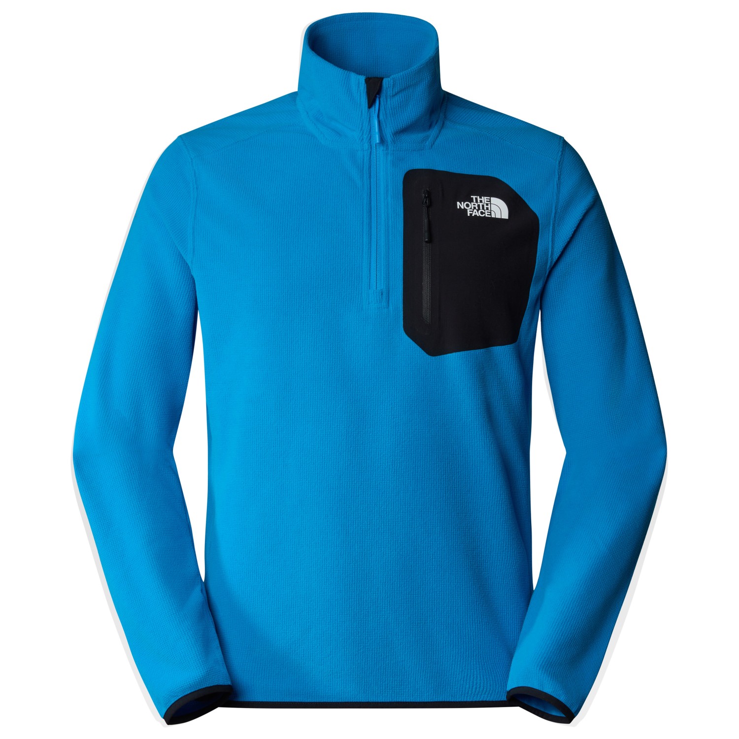 Флисовый свитер The North Face Experit 1/4 Zip Grid Fleece, цвет Skyline Blue/TNF Black