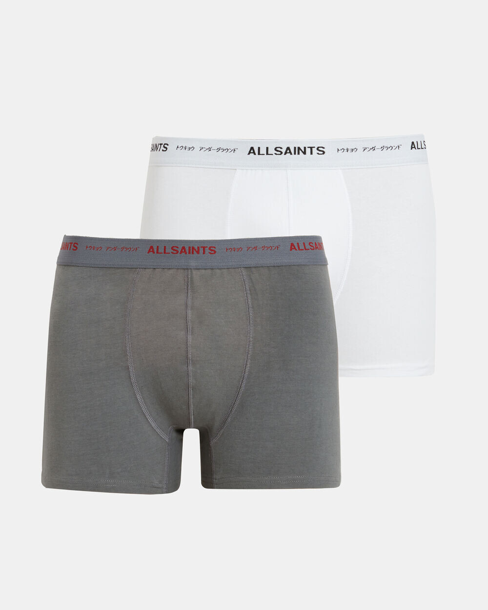 

Набор из 2 боксеров с логотипом Underground AllSaints, опция белый/жук синий