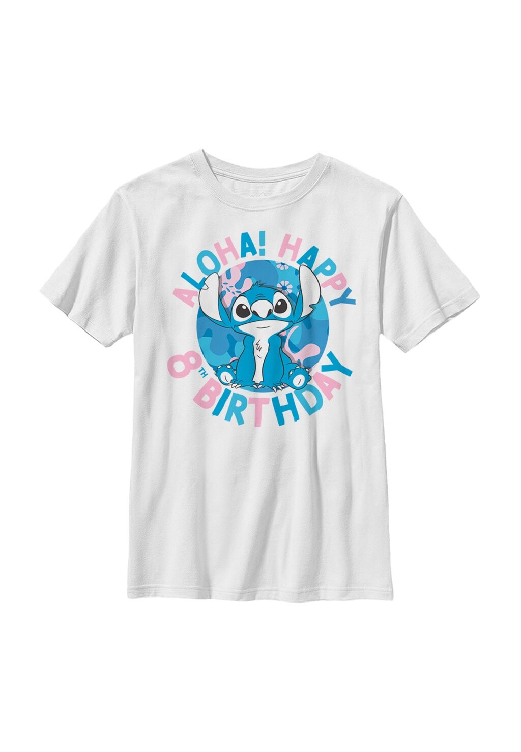 

Футболка с принтом Lilo & Stitch Stitch 8Th Birthday Disney, белый