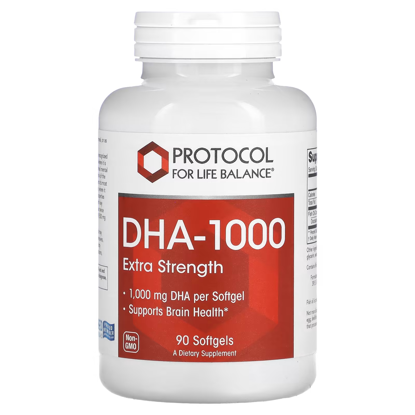 Протокол Life Balance DHA-100 повышенной силы, 1000 мг, 90 мягких таблеток Protocol for Life Balance