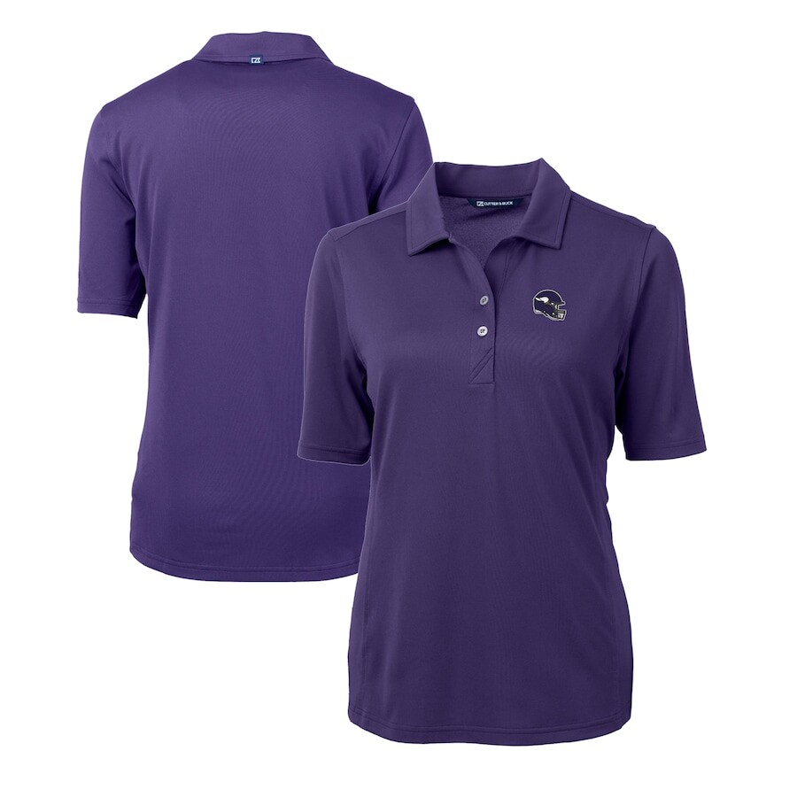 

Поло с длинным рукавом Cutter & Buck Minnesota Vikings, фиолетовый