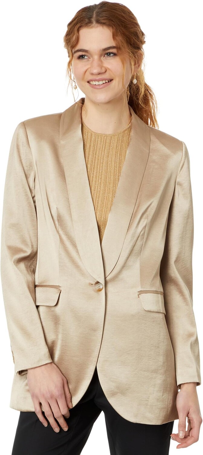 

Атласный пиджак оверсайз Madewell, цвет Matchstick