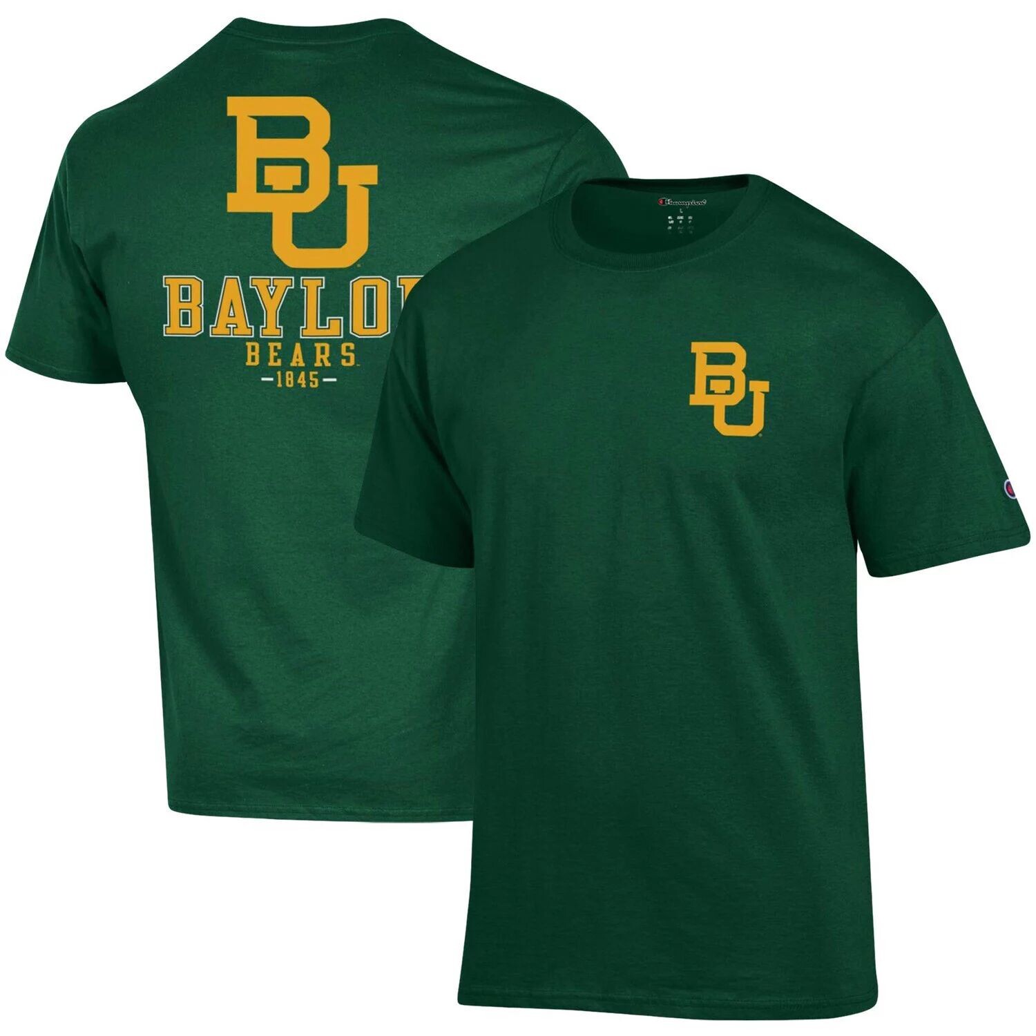 

Мужская зеленая футболка Baylor Bears Stack 2-Hit Champion, Зеленый