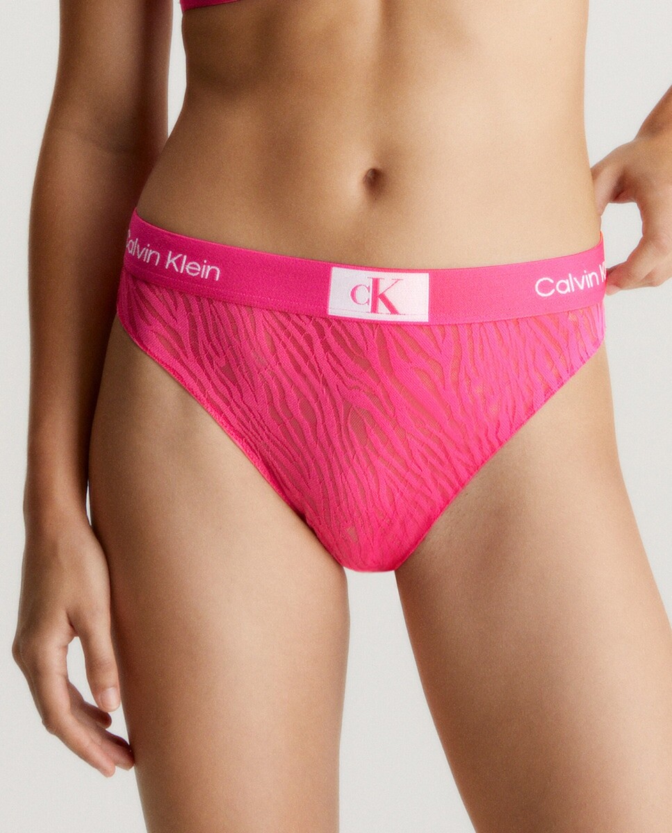 

Классические трусики с завышенной талией. Calvin Klein, розовый