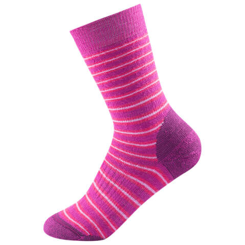 

Многофункциональные носки Devold Multi Heavy Kid Sock, цвет Fuchsia Stripe