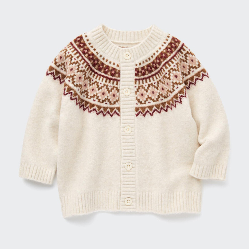 

Кардиган Uniqlo Fair Island, светло-бежевый