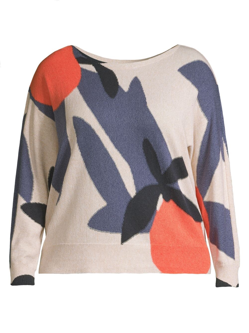 

Свитер Fresh Squeeze NIC+ZOE, Plus Size, синий