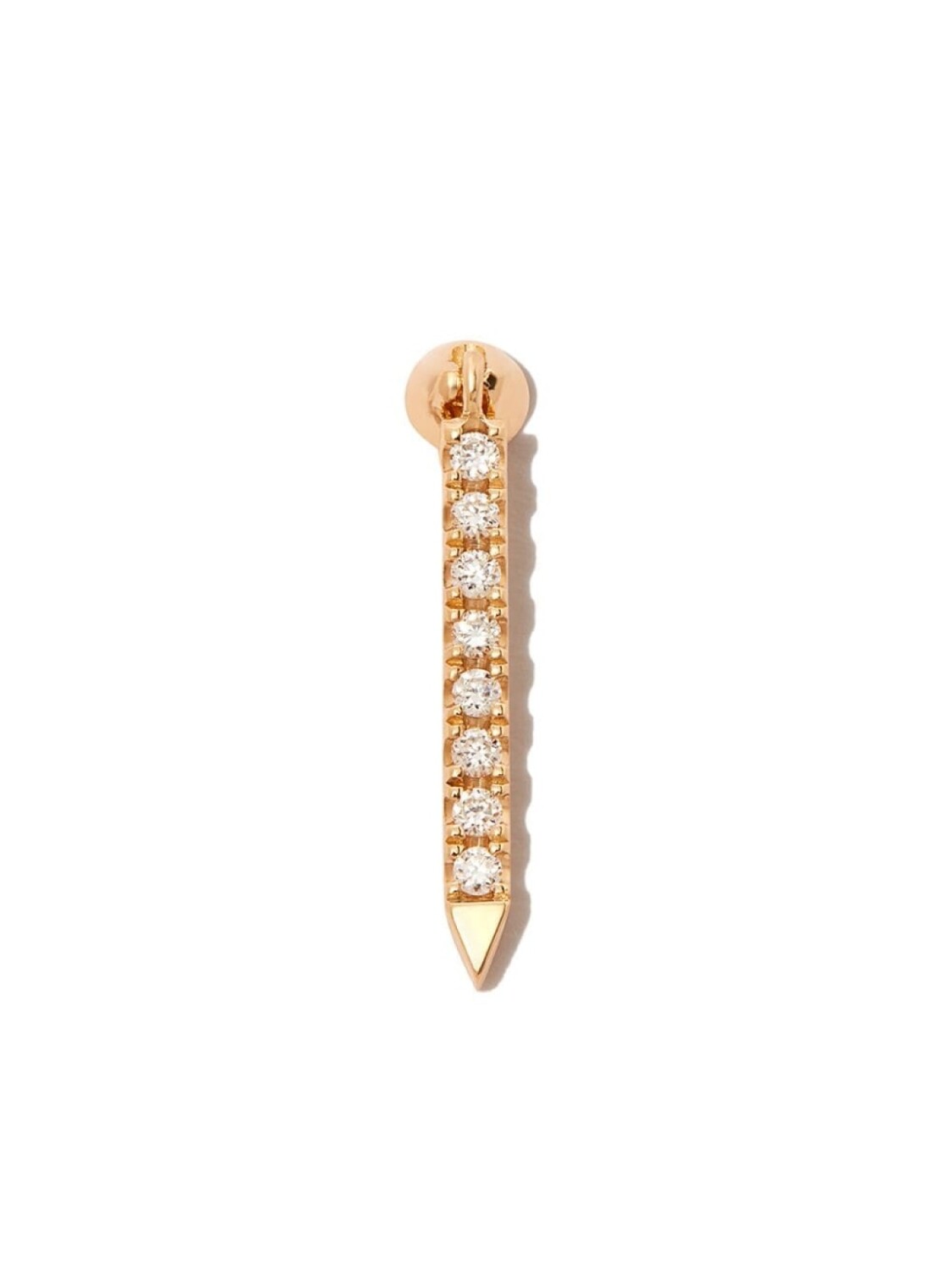 

Серьга Eternity Bar из желтого золота с бриллиантом MARIA TASH, золотой