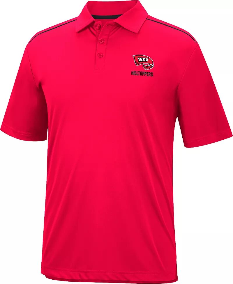 Colosseum Мужская красная футболка-поло Western Kentucky Hilltoppers
