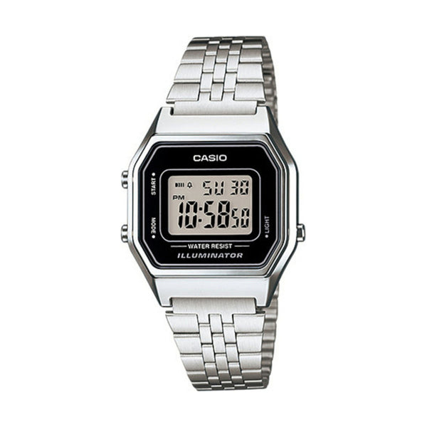 casio unisex led quartz digital watch b640wd 1avdf 35 mm silver Часы CASIO Quartz Waterproof Silver Digital, цвет silver