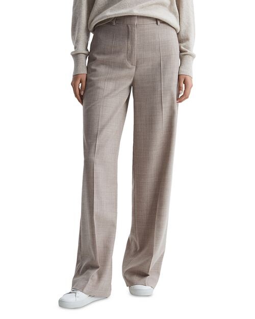 

Широкие брюки орехового цвета REISS, цвет Tan/Beige