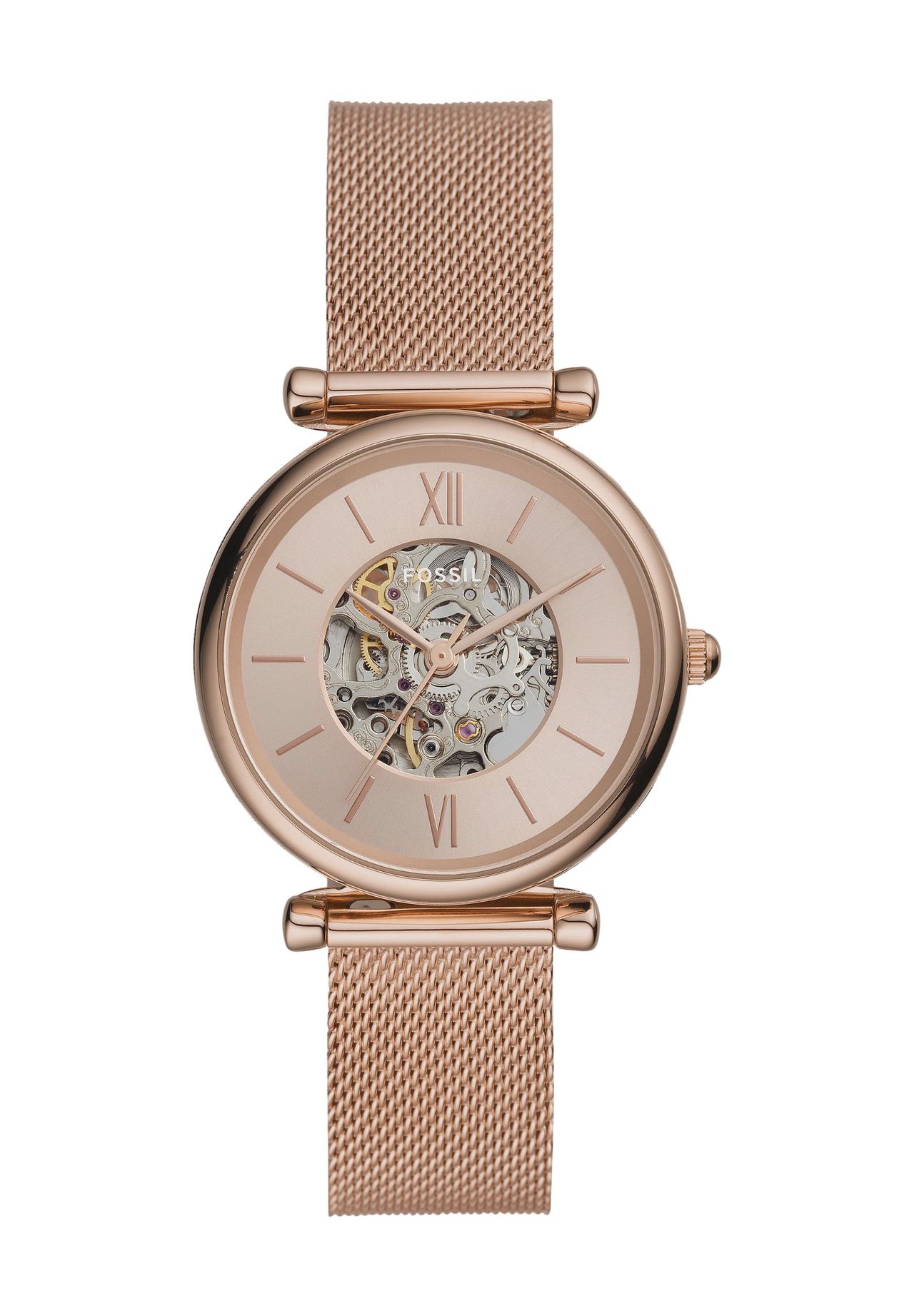 

Женские автоматические часы Carlie ME3175 FOSSIL, цвет Roségold