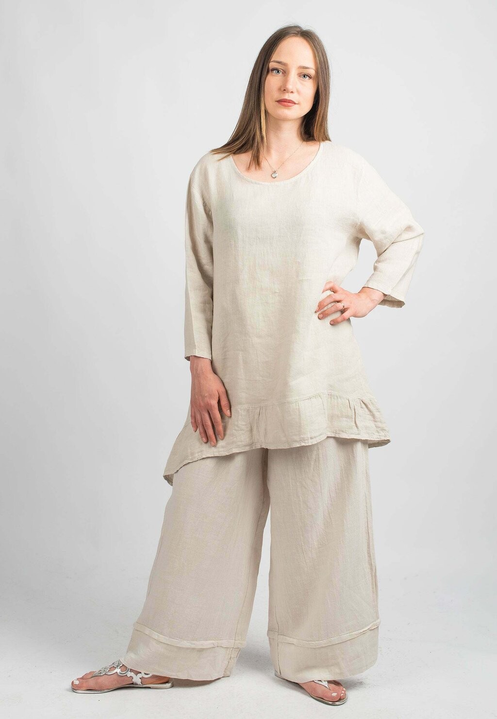 

Блузка Dalle Piane Cashmere, бежевый