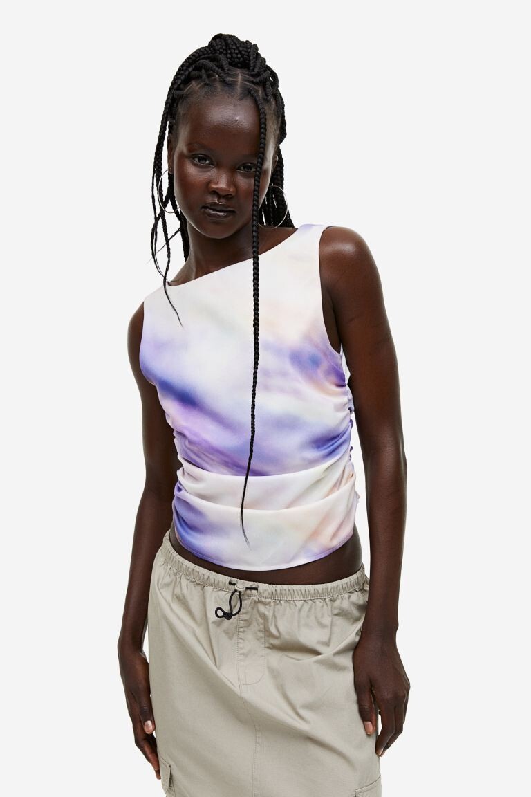 

Топ со сборками и открытой спиной H&M