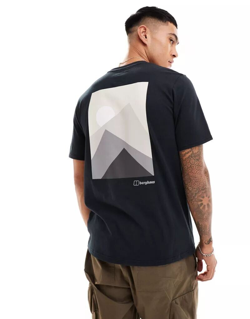 

Черная футболка с короткими рукавами Berghaus Mountain Silhouette