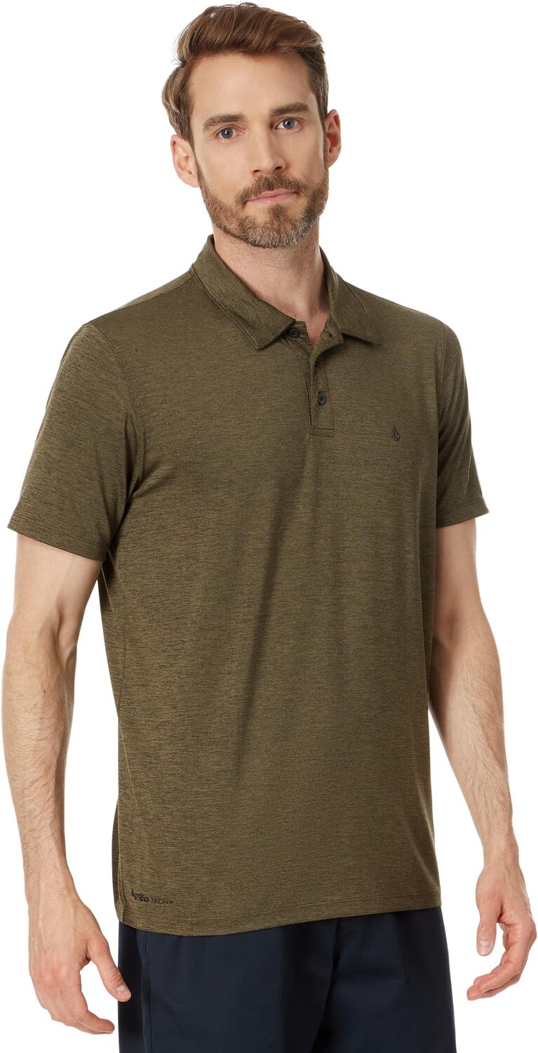 

Рубашка-поло Hazard Pro Short Sleeve Polo Volcom, цвет Old Mill