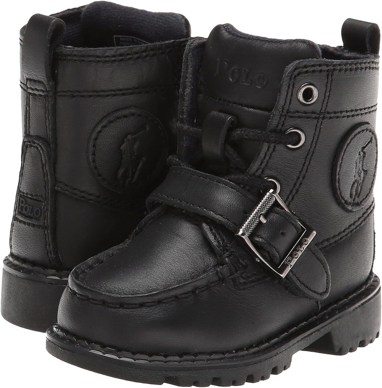 Ботинки на шнуровке Ranger Hi II Boot Polo Ralph Lauren, черная кожа