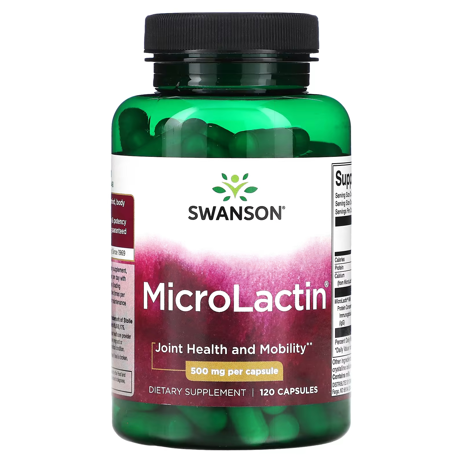 Пищевая добавка Swanson MicroLactin здоровье и подвижность суставов, 120 капсул витамины для женщин swanson hormone essentials женское здоровье 120 капсул