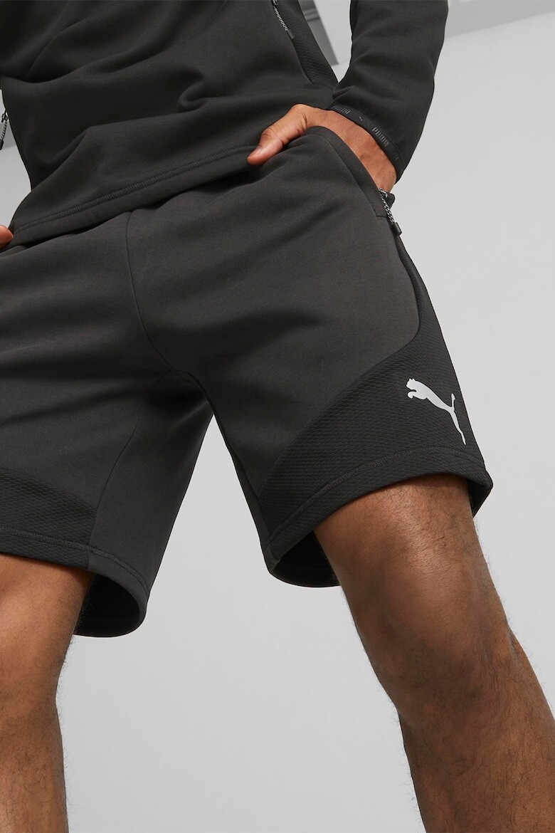 

Шорты с завязкой и карманами на молнии Puma, черный