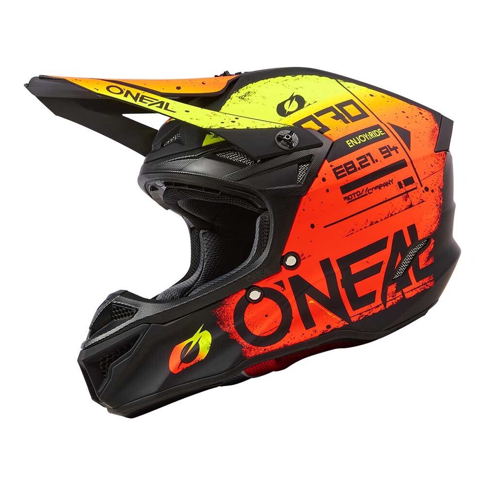 

Шлем для мотокросса Oneal 5SRS Polyacrylite Scarz, оранжевый