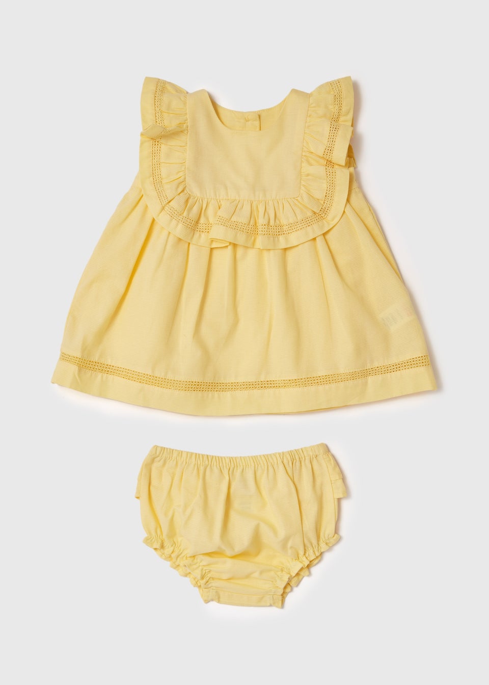 Детское желтое традиционное платье (0–23 мес.), светло-желтый