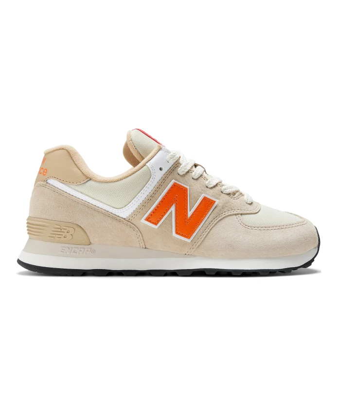 

Классические кроссовки с кожаным верхом New Balance, бежевый