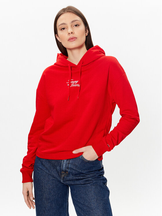 

Толстовка свободного кроя Tommy Jeans, красный