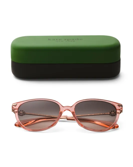 

Квадратные солнцезащитные очки 54 мм Kate Spade, розовый