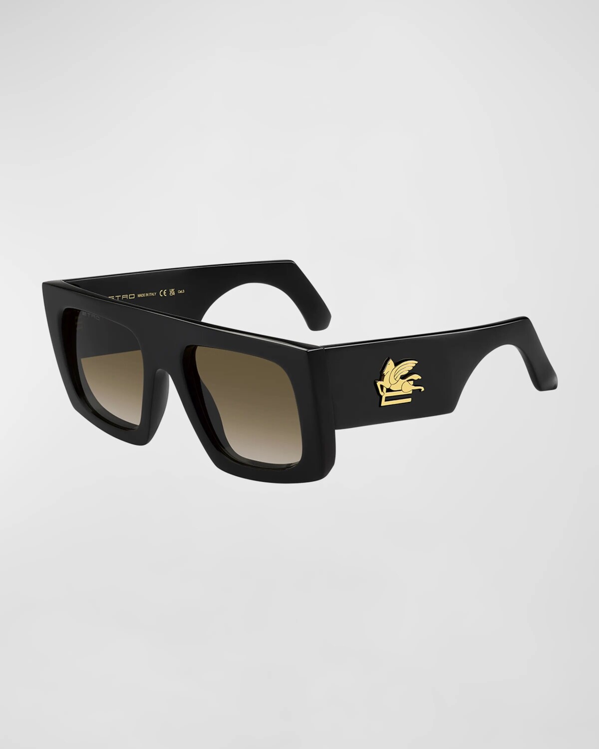 

Пластиковые квадратные солнцезащитные очки Etroscreen, цвет Black Ha