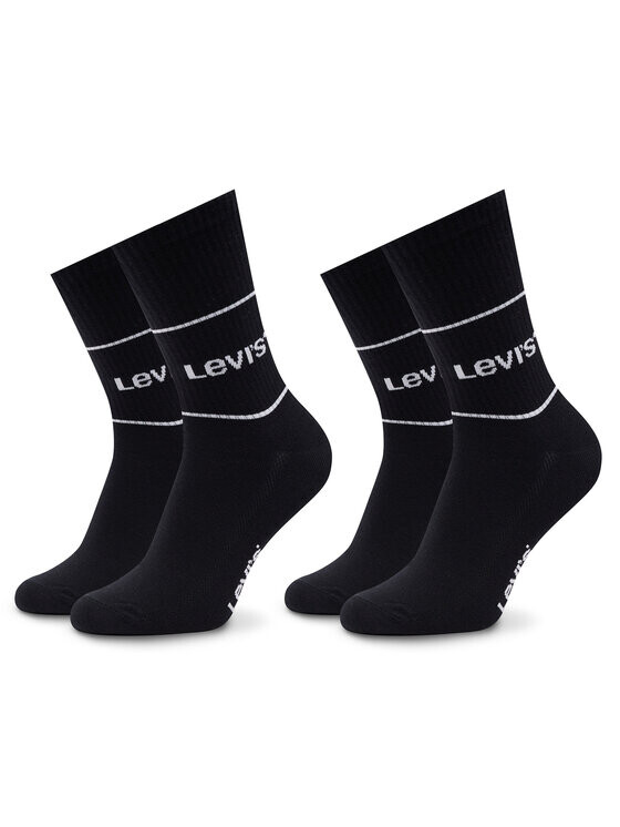 

Комплект из 2 высоких носков унисекс Levi'S, черный