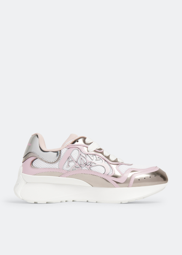 Кроссовки Alexander Mcqueen Sprint Runner, серебряный солнцезащитные очки александра маккуина alexander mcqueen коричневый