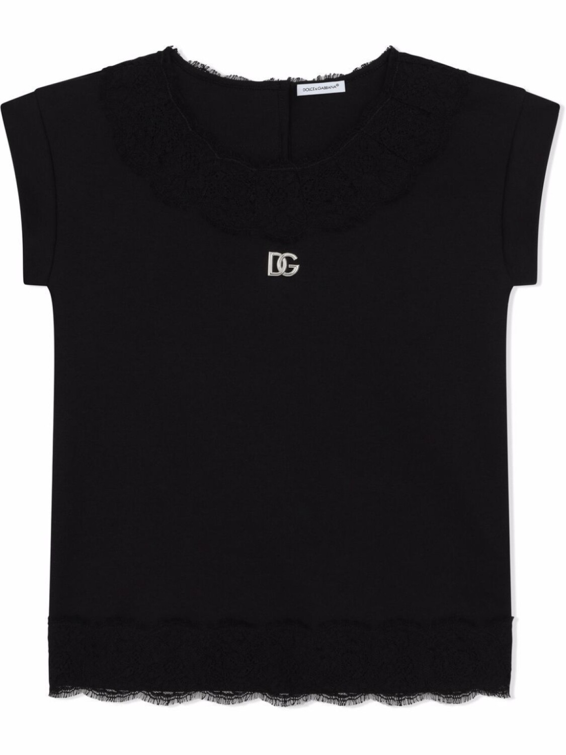 

Платье Interlock с логотипом DG Dolce & Gabbana Kids, черный