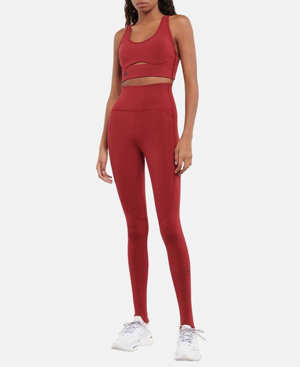 Штаны для йоги adidas, бордо Adidas
