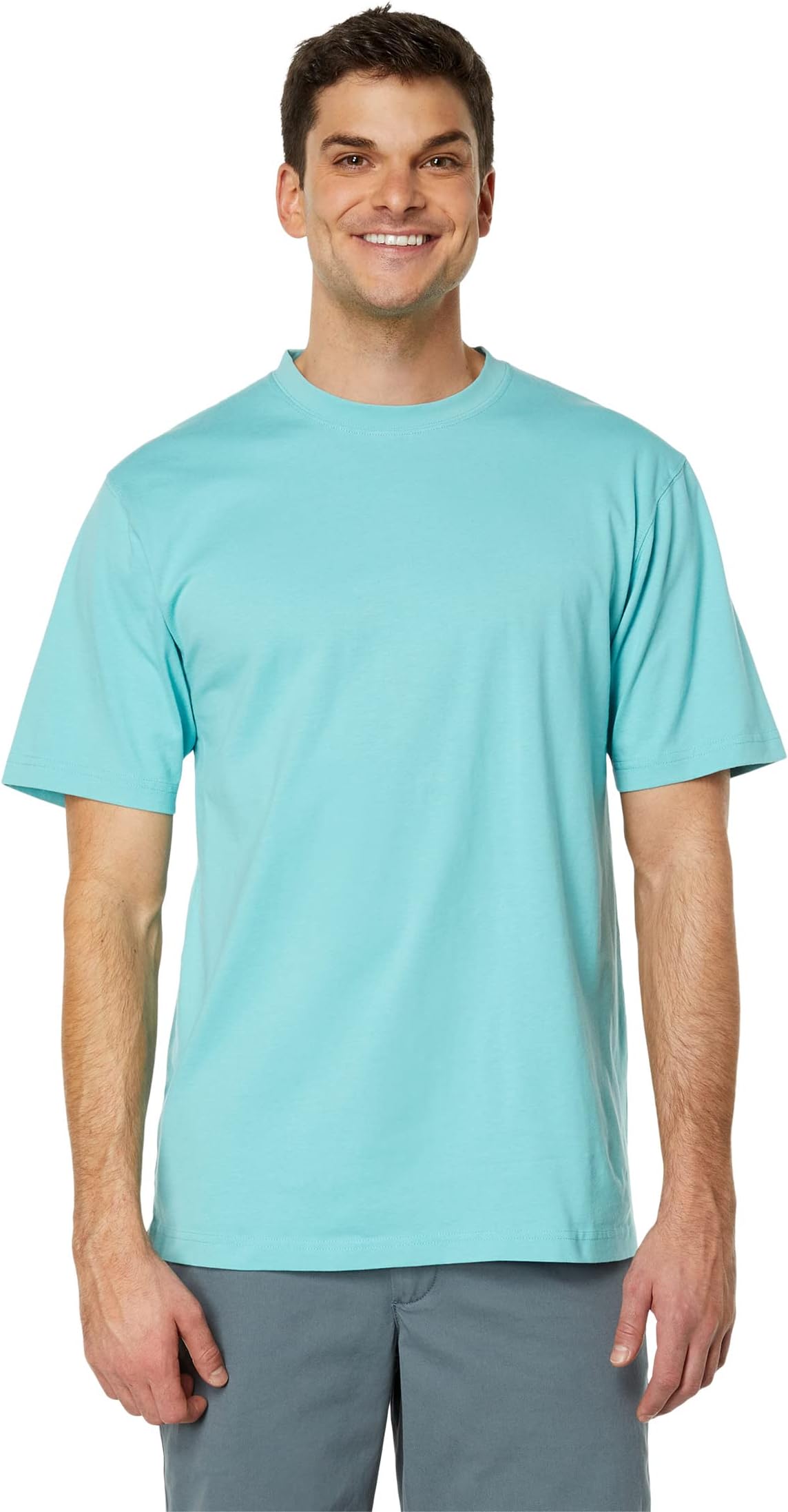 Беззаботная неусадочная футболка без кармана с коротким рукавом L.L.Bean, цвет Sea Aqua aqua mare sea side