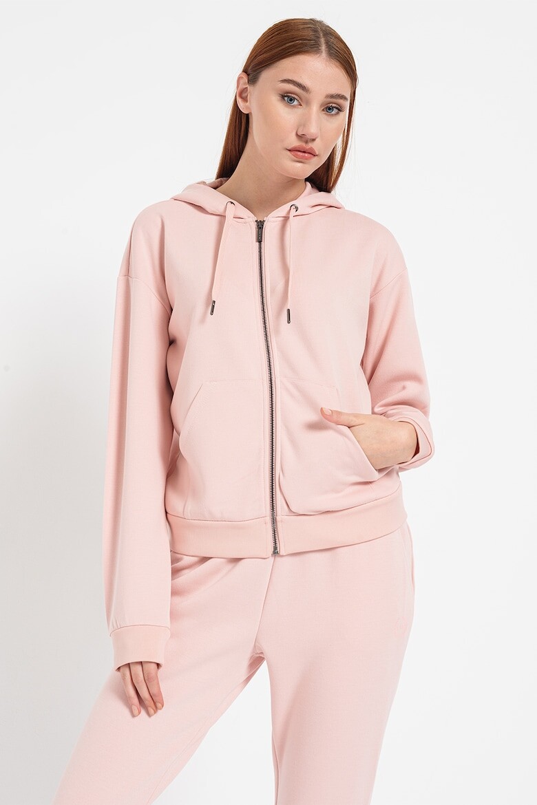 

Худи с заниженными рукавами и карманами Armani Exchange, розовый
