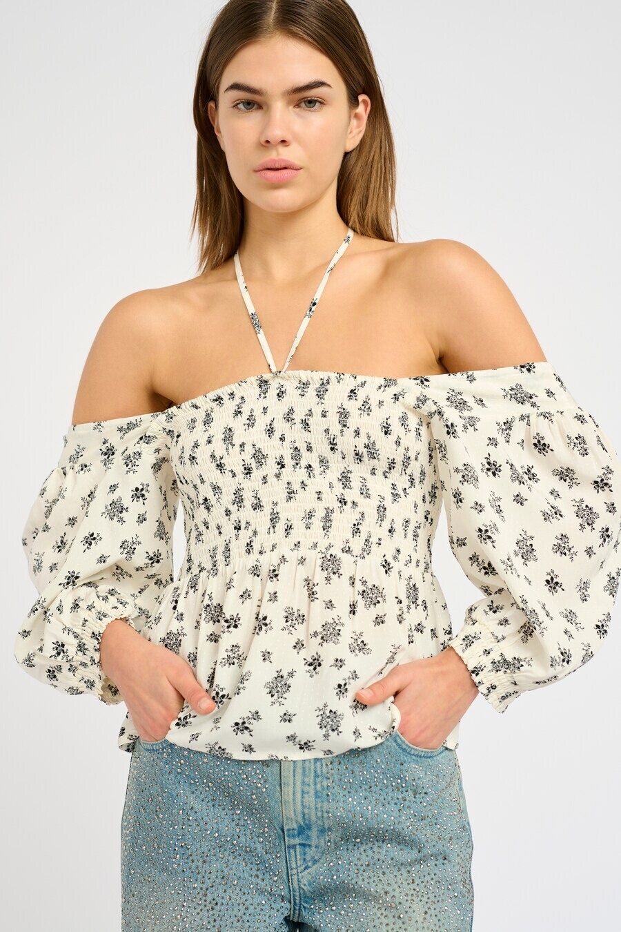 

Блуза Gestuz Blouse Sanvie, светло-бежевый