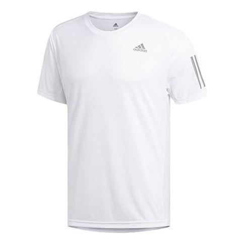 Футболка adidas Own The Run Tee Running Short Sleeve White, белый футболка adidas camo short sleeve tee white белый