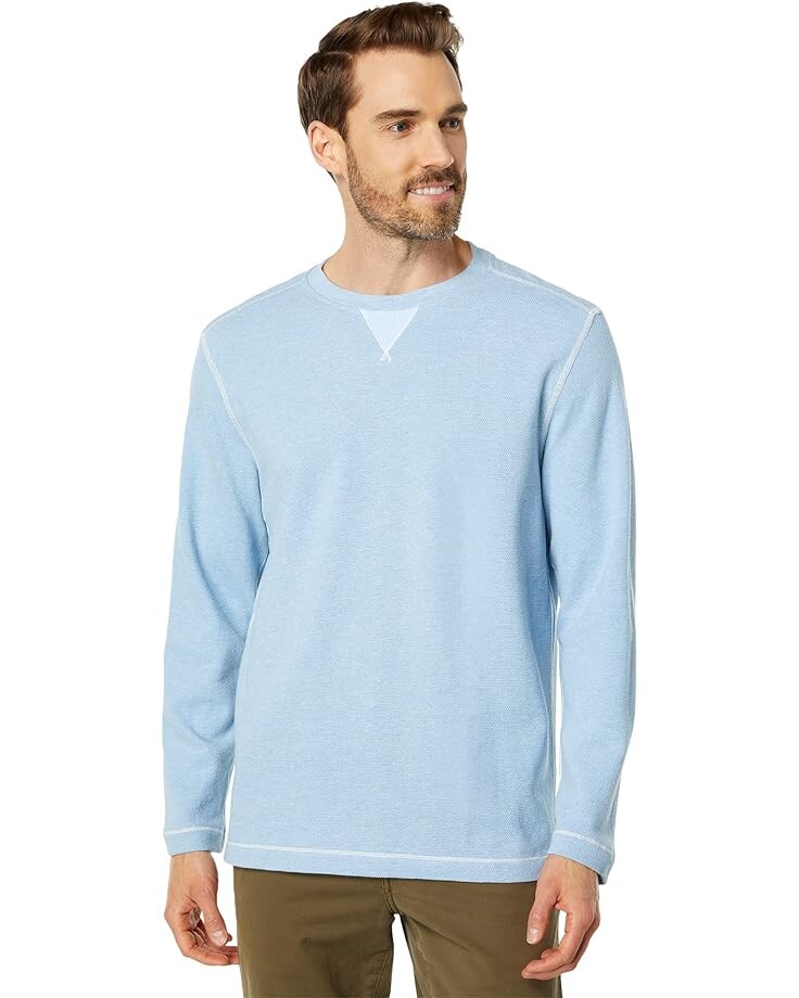 

Толстовка Tommy Bahama La Jolla Crew Long Sleeve, цвет Aqua Ice Heather