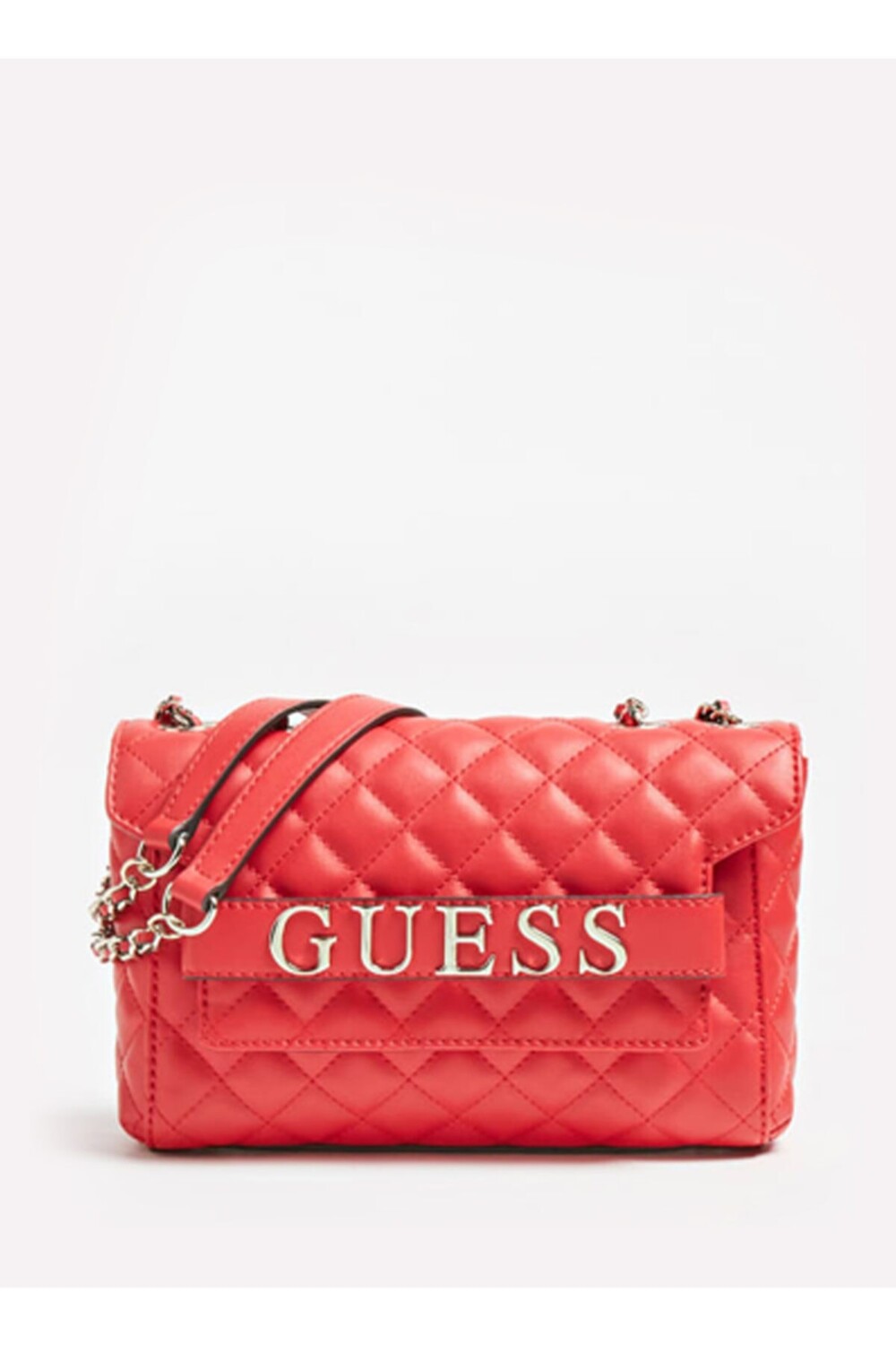 

Сумка через плечо, стандартная, красная Guess, красный