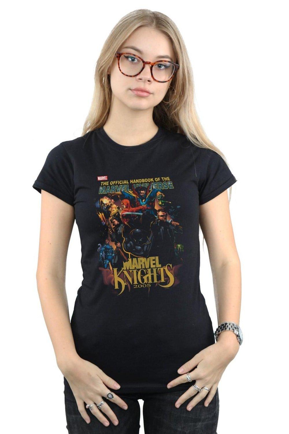 цена Хлопковая футболка Official Handbook Of The Universe Marvel, черный